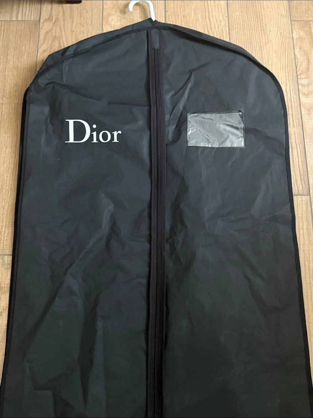 Dior Black Travel Garment Bag with Front Logo